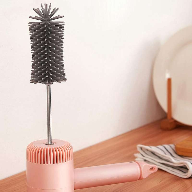 Electric ,Electric Bottle Cleaner Brush,Spiral Brush,for Water Glass,Wine Glass,Pitcher,Cups, Green