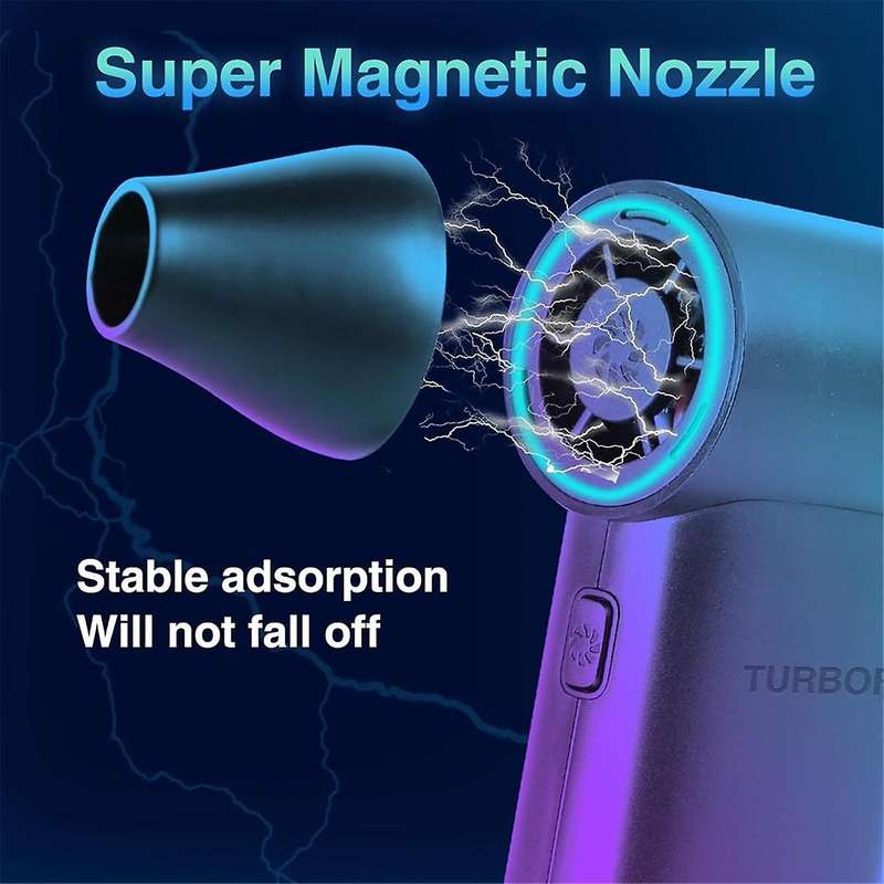 Electric Air Duster - 180000RPM Compressed Air Duster, 3 Gear Mini Blower, Jet Dry Blower is Reusabl