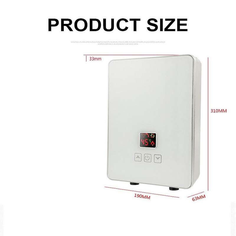 Electric 5.5Kw Point-Of-Use Digital Display Instants Hot Water Heater with Overheating Protection EU