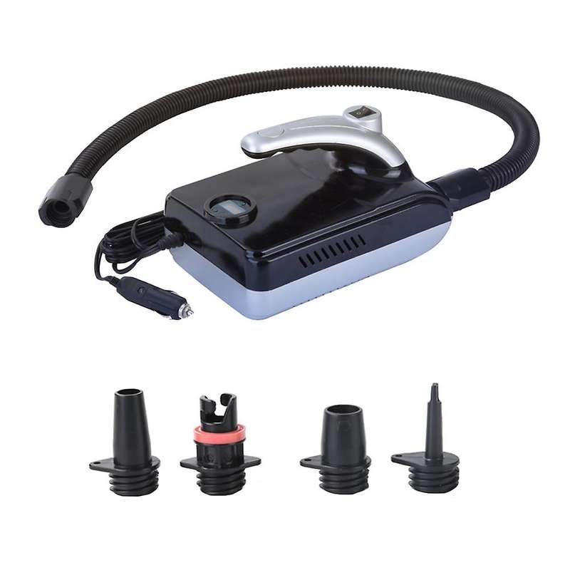 Electric Air Pump 12V Quick Air Inflator with Digital Display for Inflatable Stand Up Outdoor Paddle