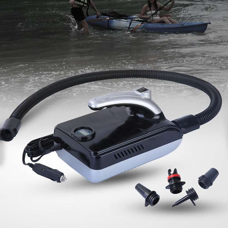 Electric Air Pump 12V Quick Air Inflator with Digital Display for Inflatable Stand Up Outdoor Paddle