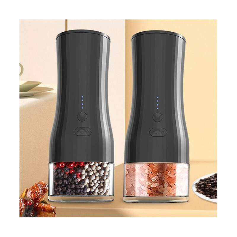 Electric Automatic Pepper Grinder Set 140ml Adjustable Coarseness Nuts Grains Crusher Food Grinder
