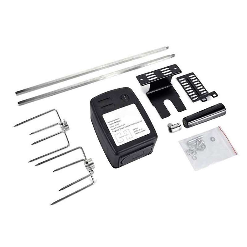 Electric BBQ Motor Metal Beef Turkey Rotisserie Forks Spit Charcoal Chicken Grill for Outdoor Campin