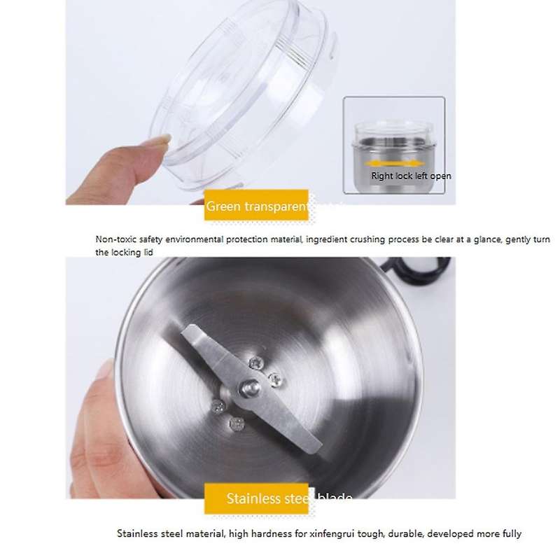 Electric Bean Grinder Dry Grinder Portable Coffee Bean Beater for Coffee Machine Eu Plug