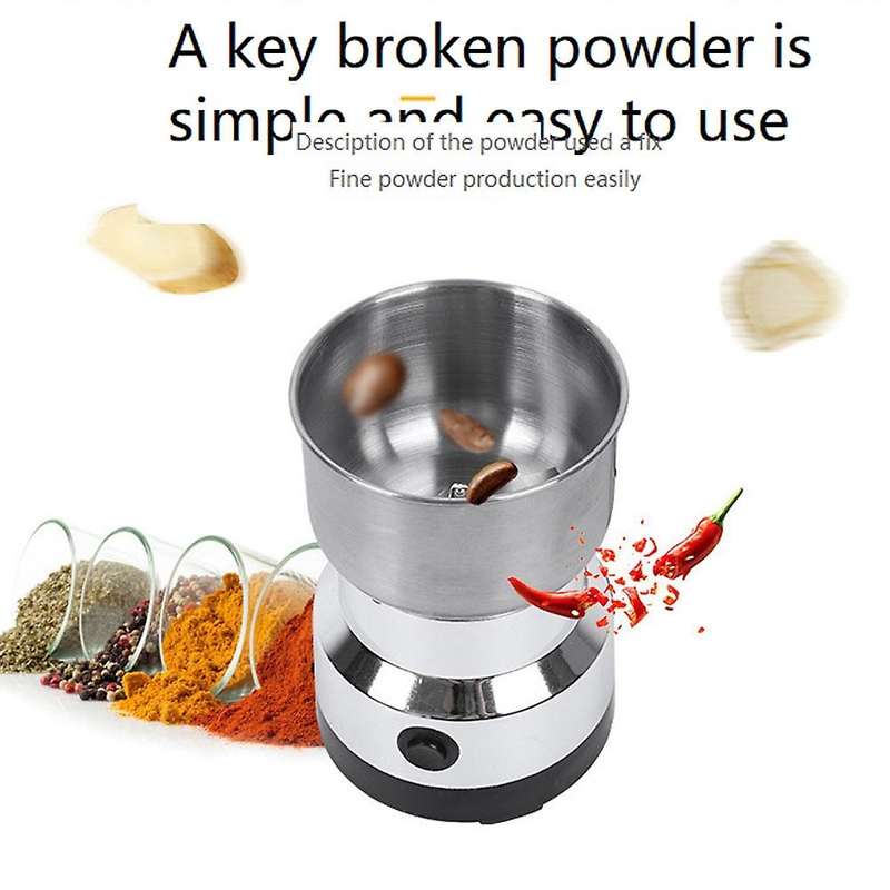 Electric Bean Grinder Dry Grinder Portable Coffee Bean Beater for Coffee Machine Eu Plug