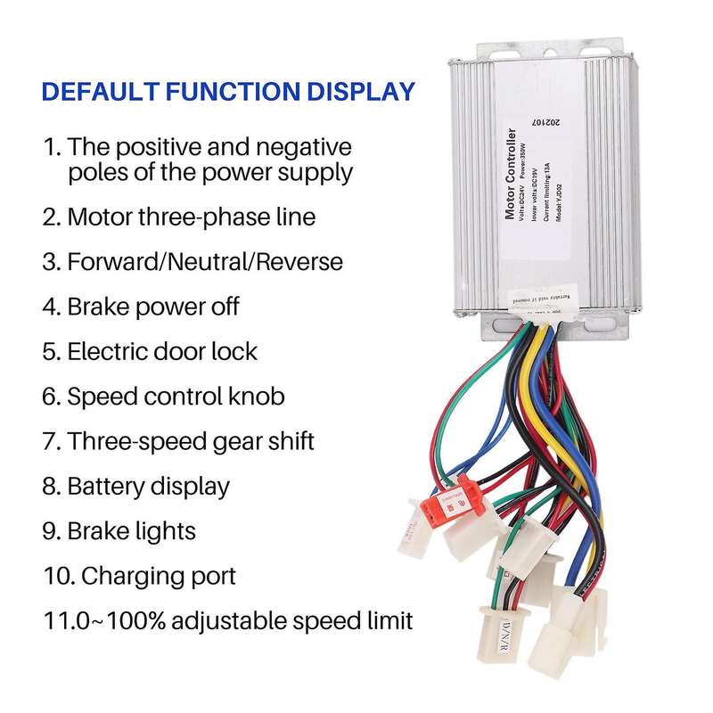 Electric Bicycle 24V 350W 6-Tube Y2 Model Forward Neutral Reverse Brush Controller Electric Scooter