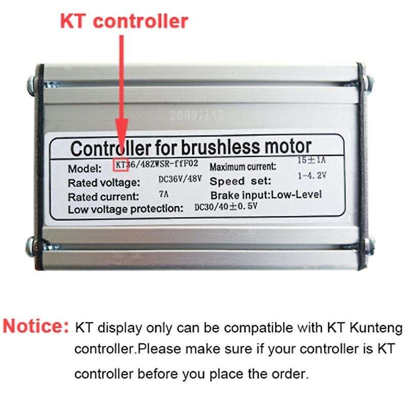Electric Bicycle 36/48V KT-LCD7C Intelligent Display E-Bike LCD Control Panel SM Connector Accessori