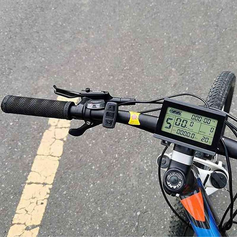 Electric Bicycle 350W Kit 17A Controller with KT LCD3 Display & Thumb Throttle and Sensor 115PDD Bra