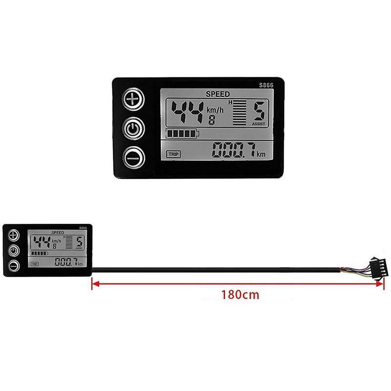 Electric Bicycle Scooter Controller Lcd-s866 Meter Set Ride Control Display Gear