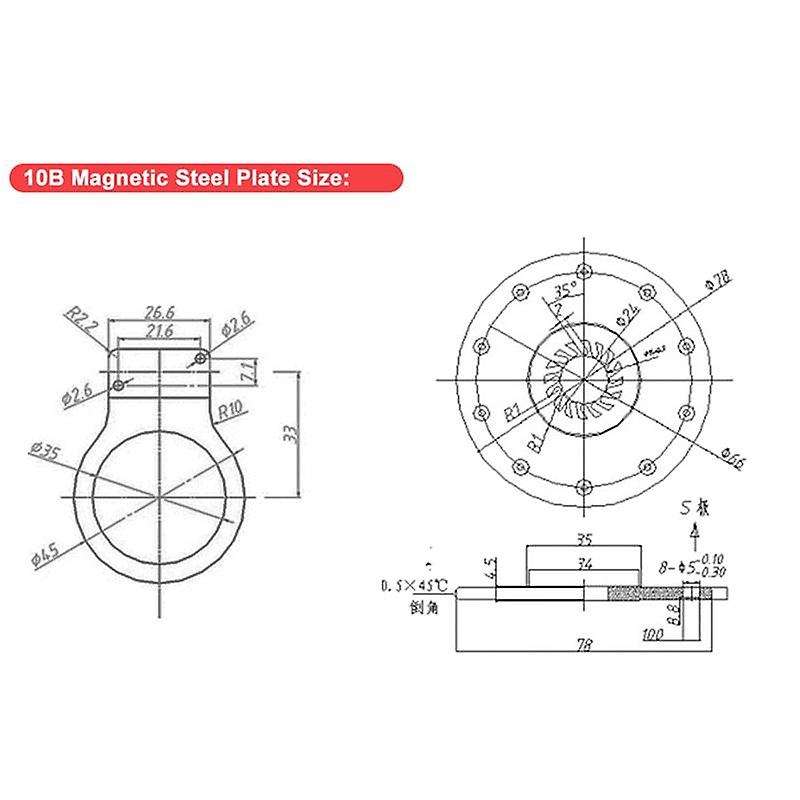 Electric Bicycle Pedal PAS System Assistant Sensor KT-10B 10 Magnets Left Side Speed Sensor Ebike Cy