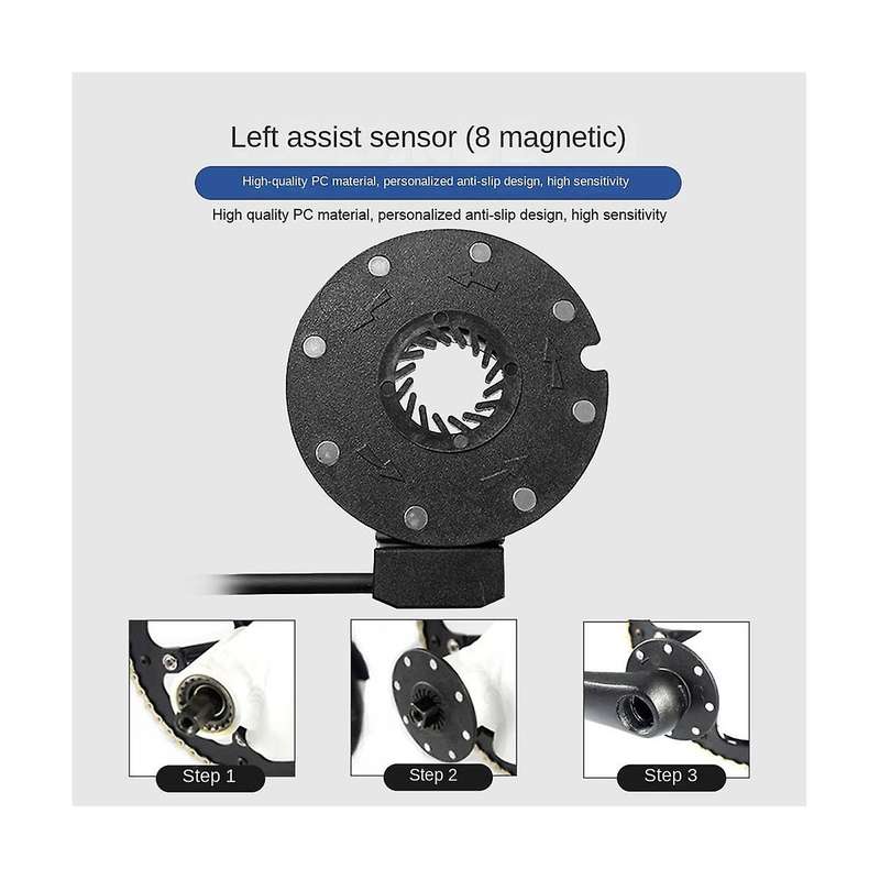 Electric Bicycle Pedal Pas System Assistant Sensor 8 Magnets Speed Sensor Ebike Accessories Parts