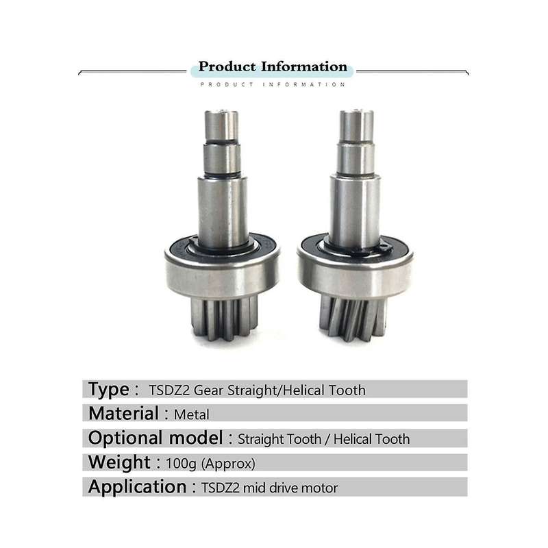Electric Bicycle for Tongsheng Tsdz2 Straight/helical Tooth Gear for Mid Drive Motor Gear Shaft Ebi