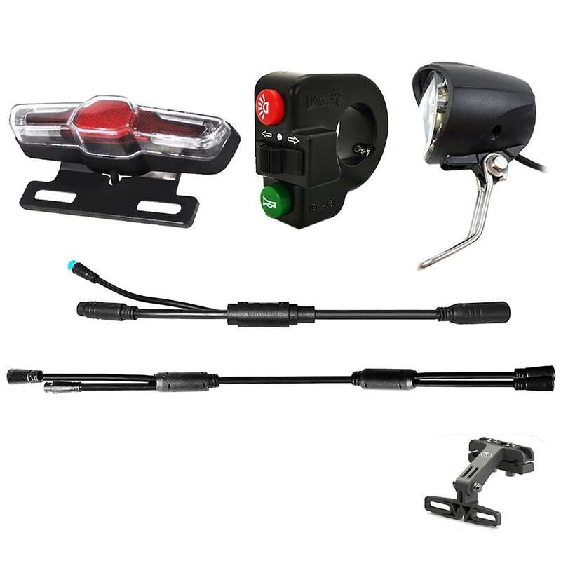 Electric Bike 36v-48v Front Light Rear Light Turn Signal Brake Light Dk15 Turn Horn Switch Ebike Acc