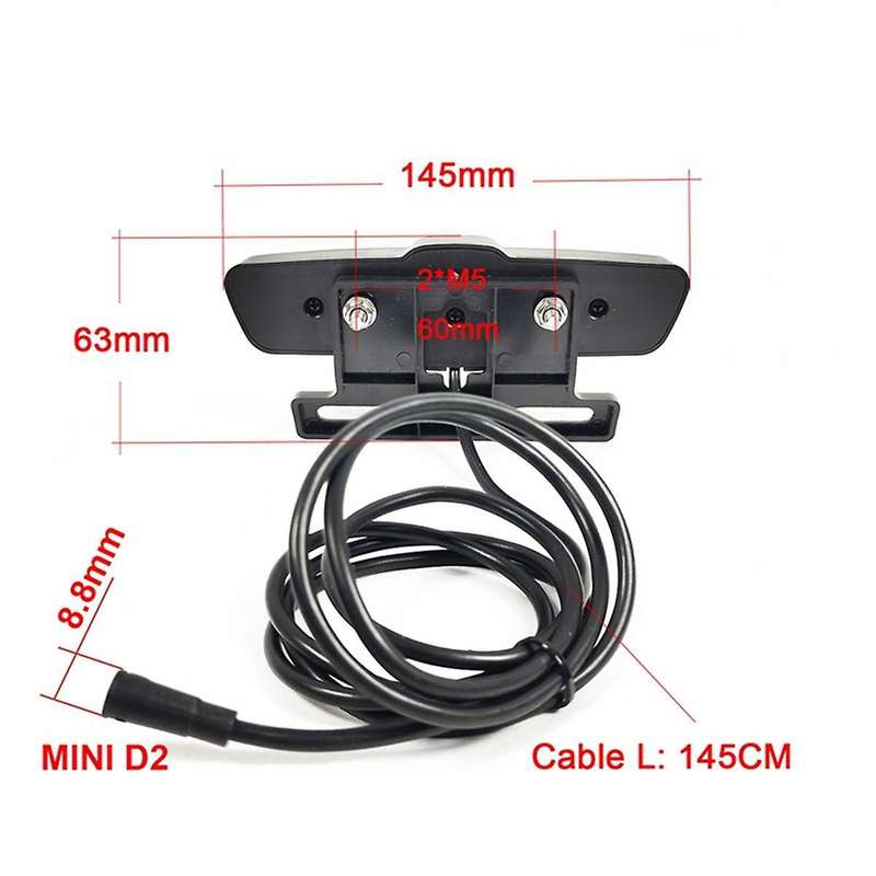 Electric Bicycle Tail Light with Turn Signal and Brake Light Compatible with 12-80v Brake Light for