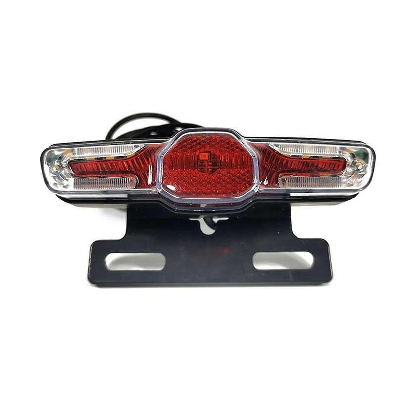 Electric Bicycle Tail Light with Turn Signal and Brake Light Compatible with 12-80v Brake Light for