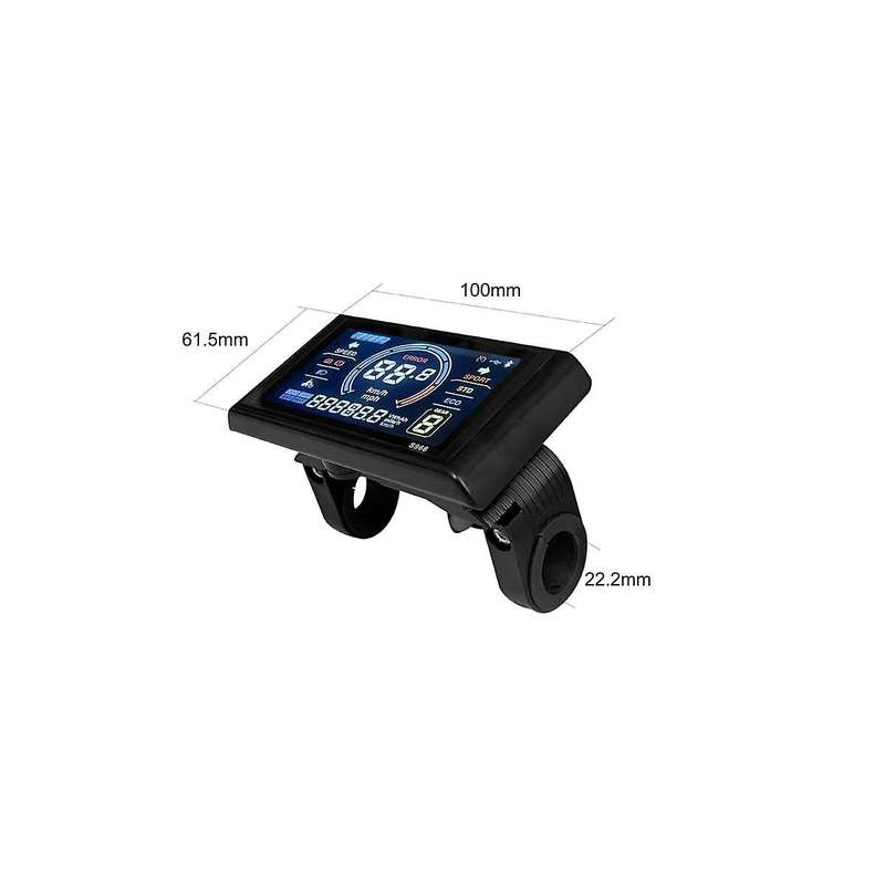 Electric Bike Display 24v-72v Waterproof Lcd Display S966 Electric Bike Controller Panel Dashboard,w