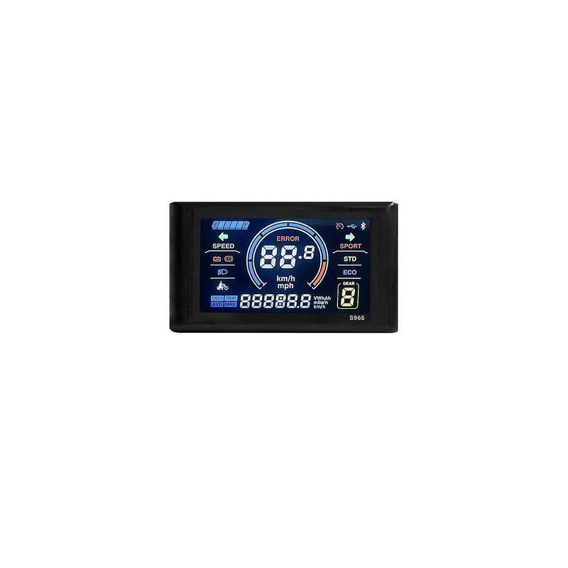 Electric Bike Display 24v-72v Waterproof Lcd Display S966 Electric Bike Controller Panel Dashboard,s