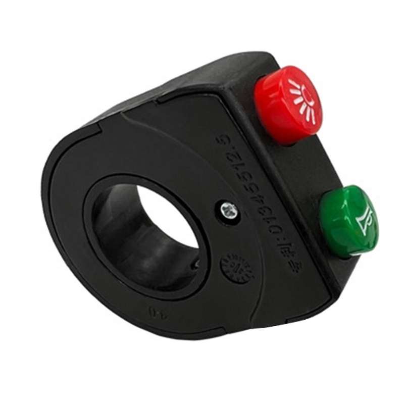 Electric Bicycle Switch Handlebar Headlight Horn Switch Throttle on OFF Button 12V for Scooters Ebik