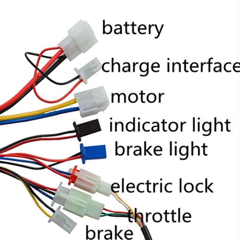 Electric Bike Scooter Accessories Motor Brushed Controller & Throttle Twist Grip 24V 250W for Electr