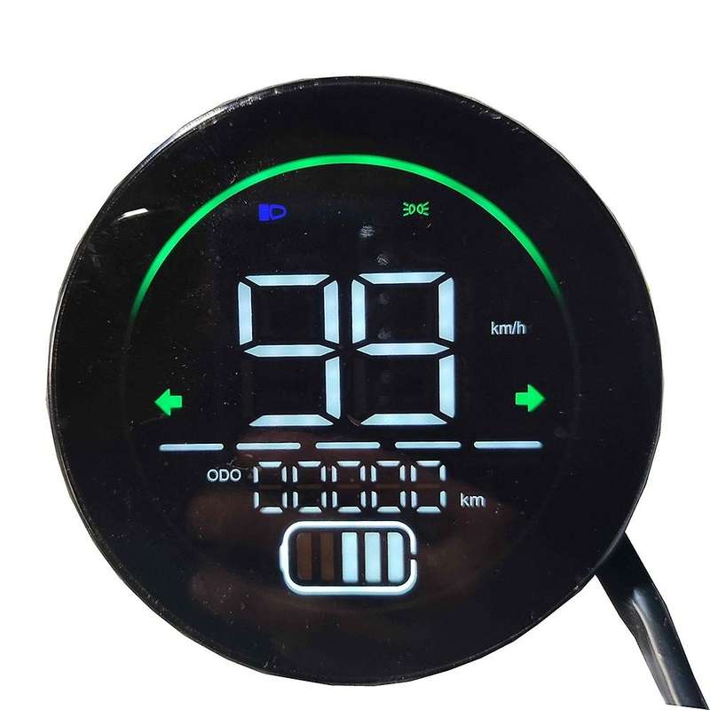 Electric Bike Speedometer Scooter Dashboard Indicator 48V 60V 72V Lead-Acid Battery LED Instrument