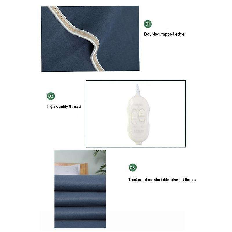 Electric Blanket Double Control Blanket Heating Pad Household Electric Mattress Intelligent Switch 1