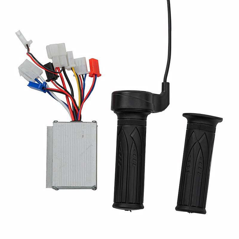 Electric Bike Motor Brushed Controller & Throttle Twist Grip 24v 250w for Electric Scooter Bicycle