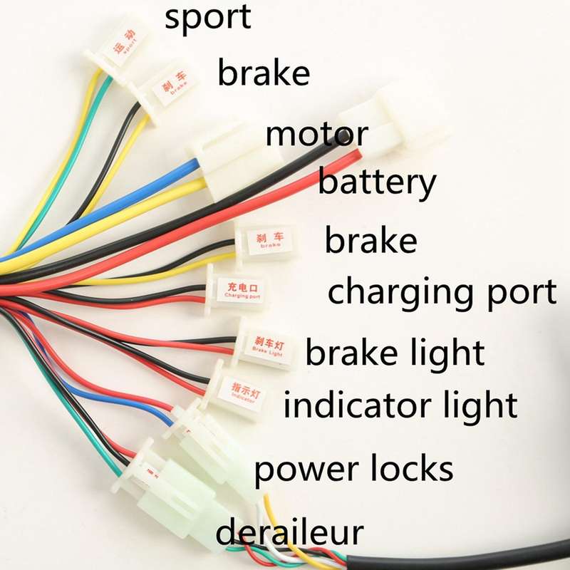 Electric Bike Motor Brushed Controller & Throttle Twist Grip 24v 250w for Electric Scooter Bicycle