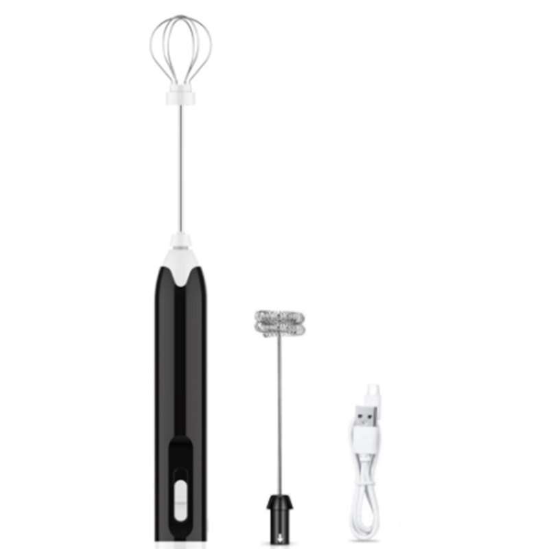 Electric Blender Mixer Egg Beater Coffee Milk Drink Food Whisk Stirrer Usb Rechargeable Hand Blende