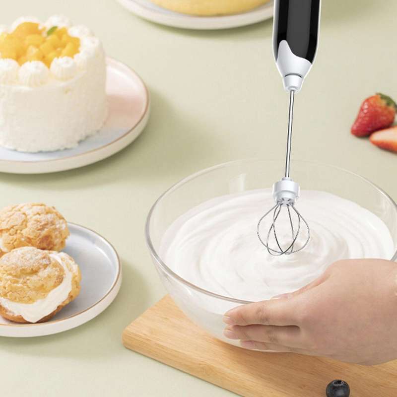 Electric Blender Mixer Egg Beater Coffee Milk Drink Food Whisk Stirrer Usb Rechargeable Hand Blende