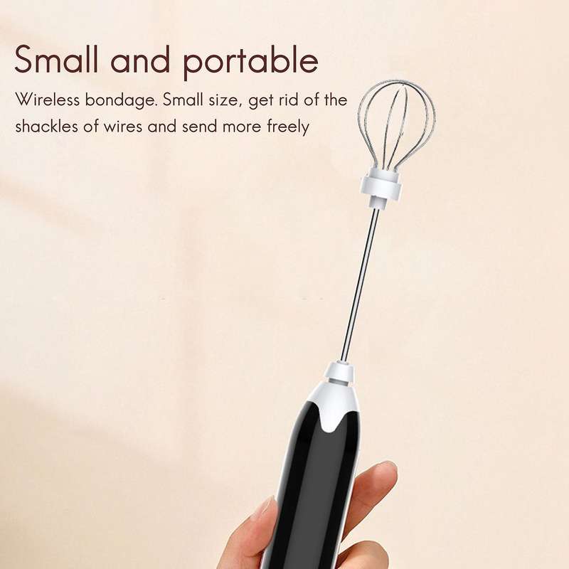 Electric Blender Mixer Egg Beater Coffee Milk Drink Food Whisk Stirrer Usb Rechargeable Hand Blende