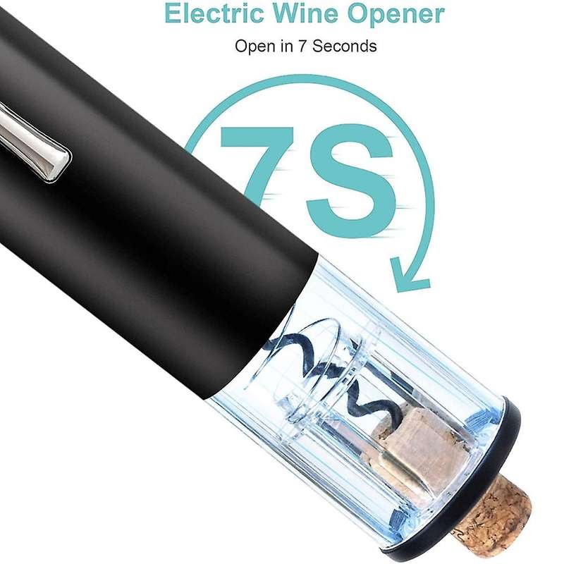 Electric Bottle Opener Set, Electric Bottle Opener with Storage Base, Battery Operated Corkscrew Win
