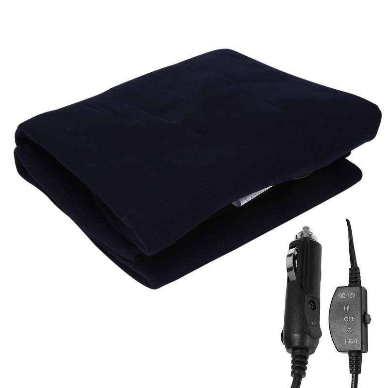 Electric Car Blanket Heated 12Volt Travel Throw for Car RV Great for Cold Weather Tailgating Camping