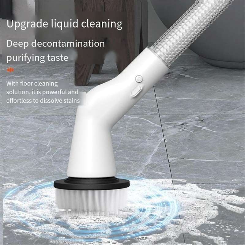 Electric Cleaning Brush, Replaceable Brush Electric Scrubber, Multifunctional Smart Electric Scrubbe