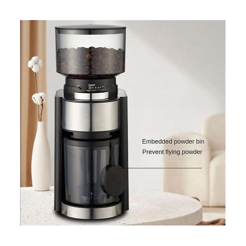 Electric Coffee Grinder 18 Level Adjustable Burr Mill Coffee Bean Grinder High Speed Espresso Grind