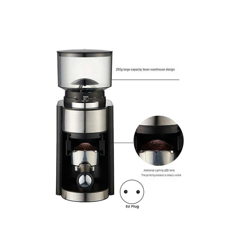 Electric Coffee Grinder 18 Level Adjustable Burr Mill Coffee Bean Grinder High Speed Espresso Grind