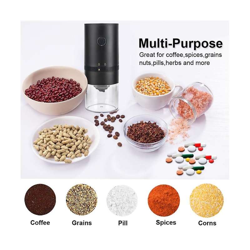 Electric Coffee Grinder Portable Nuts Grains Pepper Coffee Bean Grinder USB Grinder Machine Home Tr