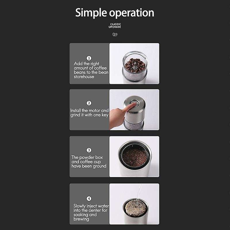 Electric Coffee Grinder Stainless Steel Adjustable Professional Coffee Bean Mill Machine