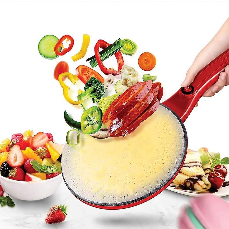 Electric Crepe Maker Machine Pancake Non-stick Griddle Baking Cake Machine Kitchen Cooking Pie Fryi