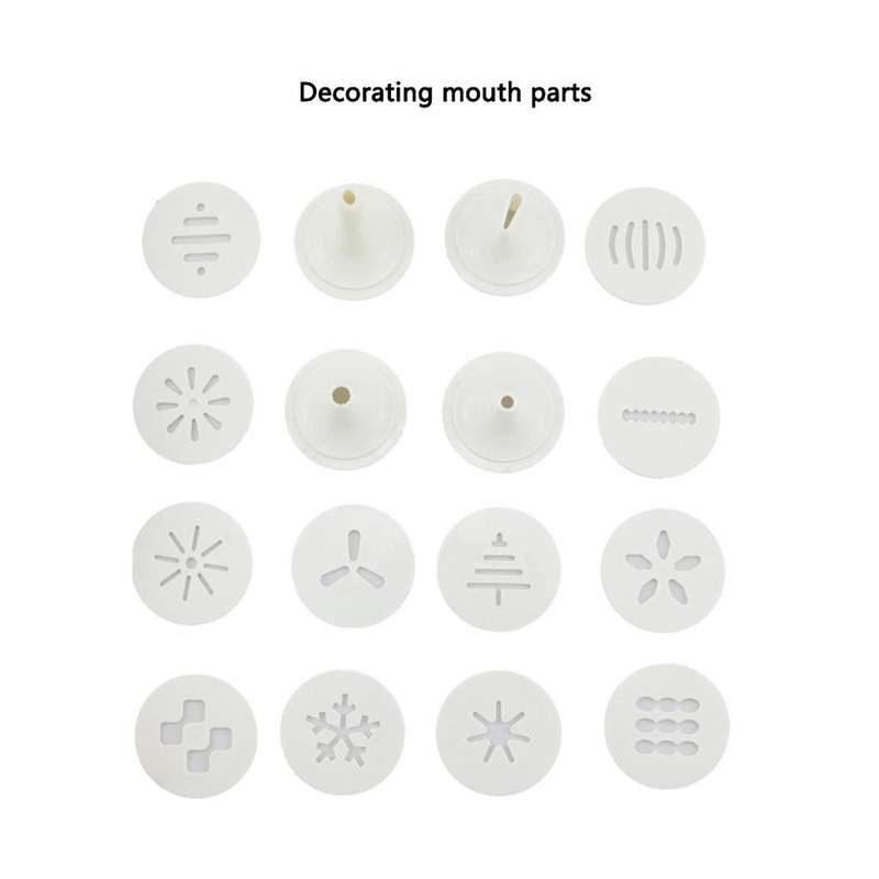 Electric Cookie Press Churros Maker with 12 Discs and 4 Icing Tips for Cake Diy Tools Baking Access