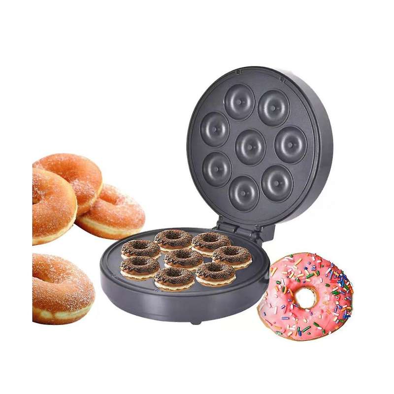 Electric Donut Maker 1400w Portable Breakfast Snacks Desserts Maker for Kids Non-stick Coated 8 Don