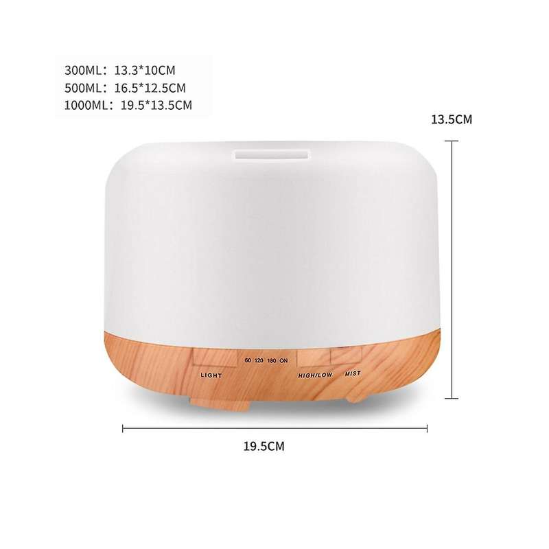 Electric Diffuser Air Humidifier 1000ml Ultrasonic Cool Mist Led Oil Diffuser Aromatherapy Humidifi