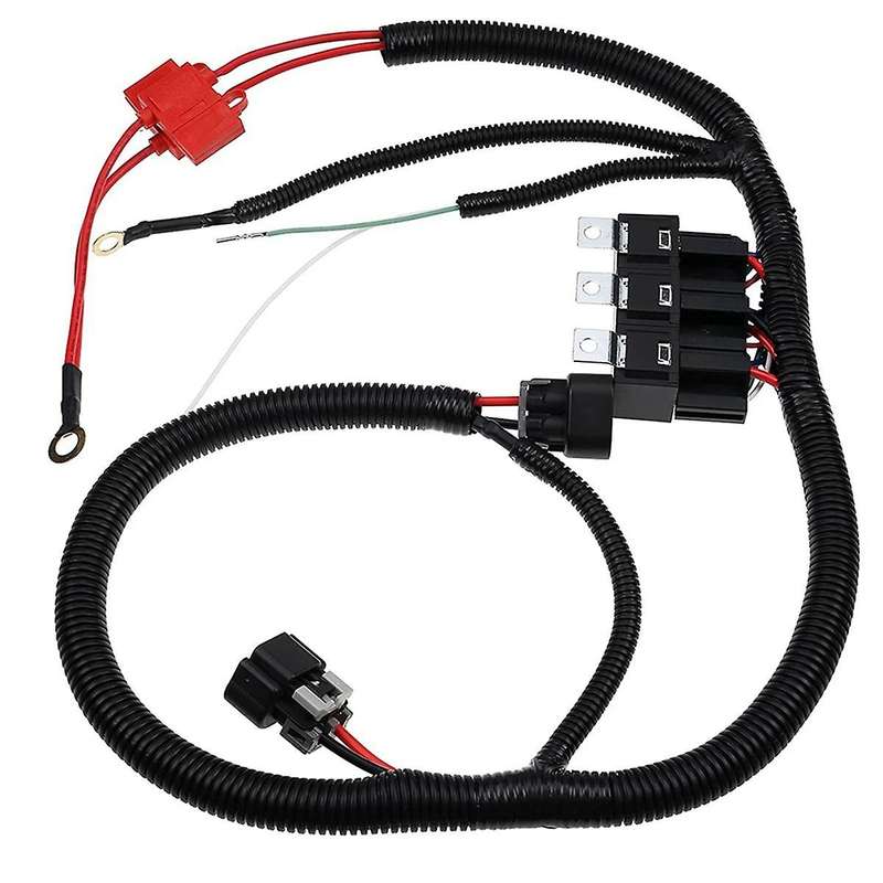 Electric Ecu Control Dual Fan Upgrade Wiring Connector Harness for 7l5533a226t