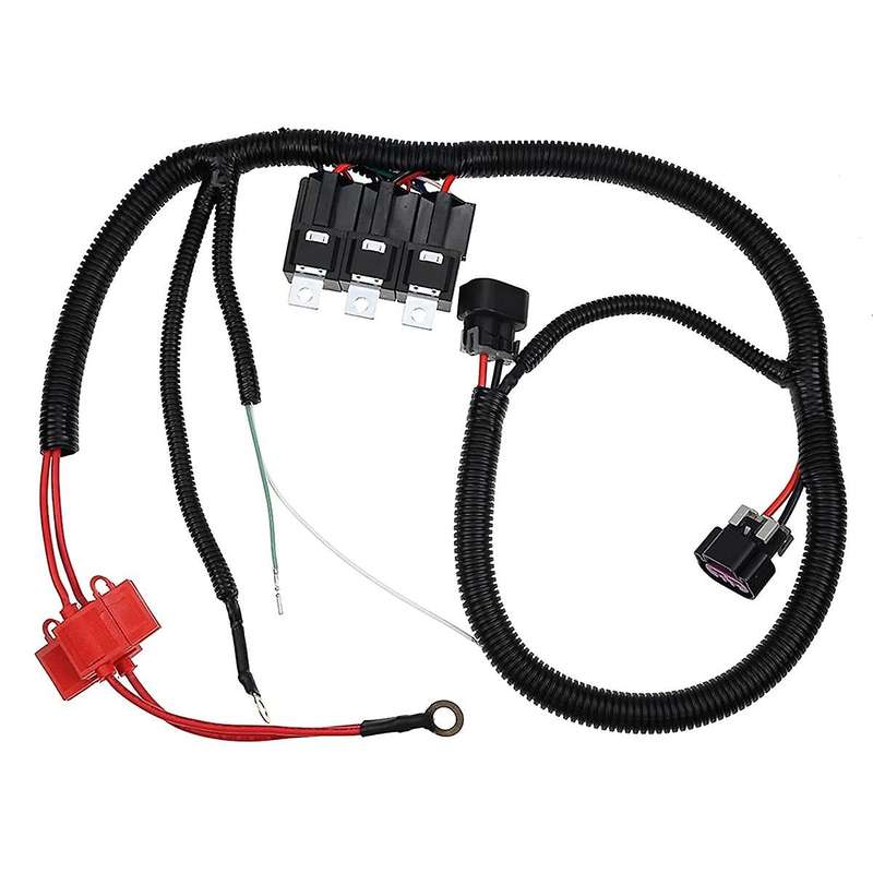 Electric Ecu Control Dual Fan Upgrade Wiring Connector Harness for 7l5533a226t