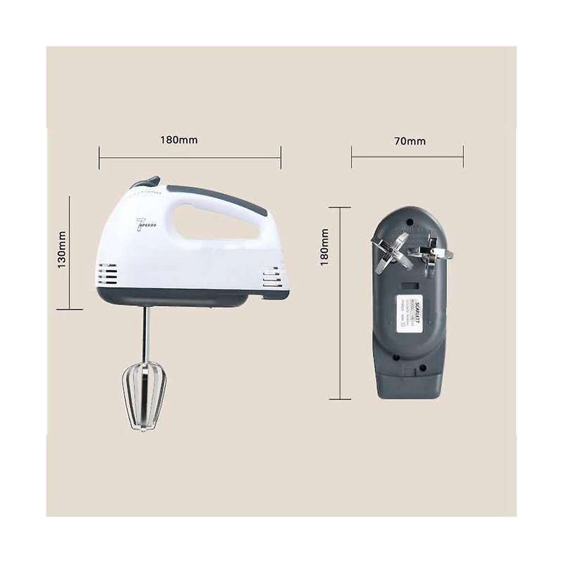 Electric Egg Beater Automatic Hand Mixer Blender 7 Gear Baking Whisks Whipped Cream Mixer Handheld