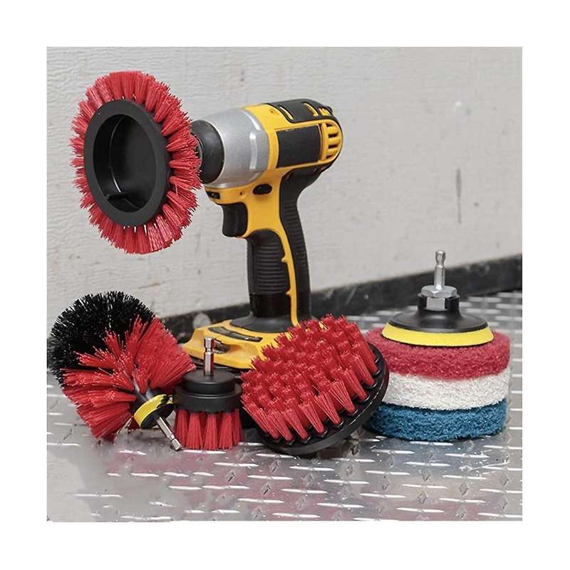 Electric Drill Accessories Scouring Pad Set Electric Cleaning Brush Wall Floor Cleaning Window Gap