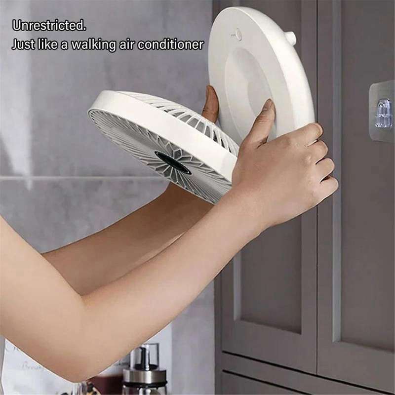 Electric Fan Five-Blade Folding Desktop Fan Office Silent High Wind Wall Fan Gift Desk Fan