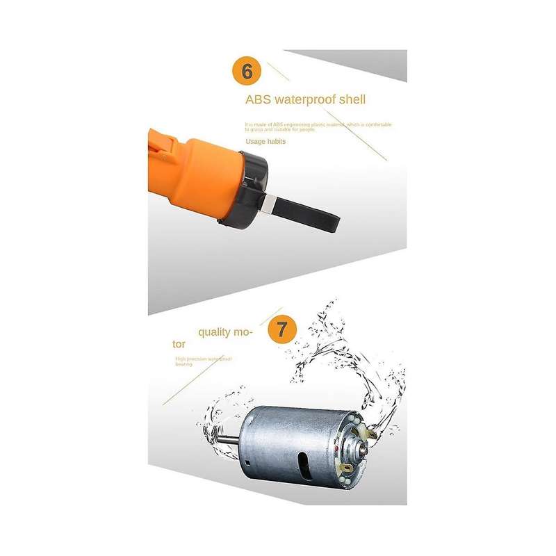 Electric Fish Scaler 6800forward and Reverse Fish Scale Remover Seafood Tool Cleaner Waterproof Port