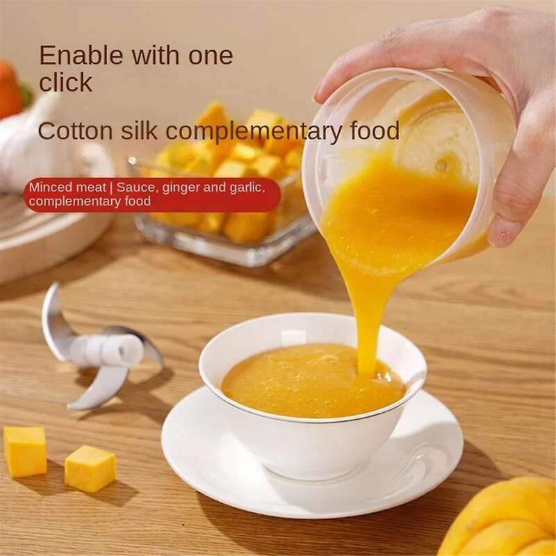 Electric Food Chopper Garlic Crusher Meat Grinder Mini Garlic Press Vegetables Masher Machine USB Ki