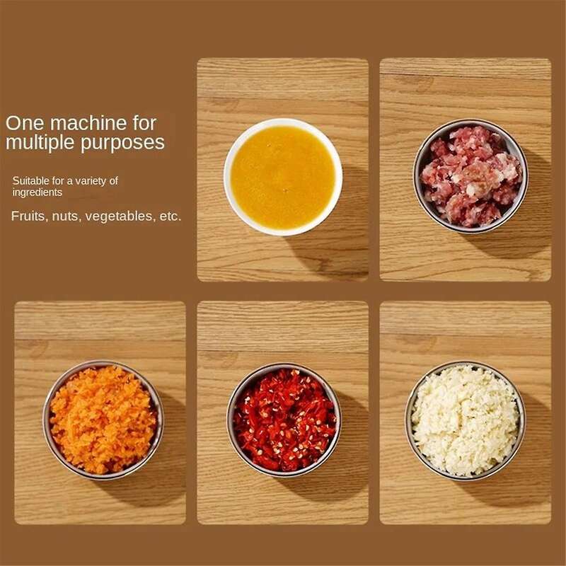 Electric Food Chopper Garlic Crusher Meat Grinder Mini Garlic Press Vegetables Masher Machine USB Ki
