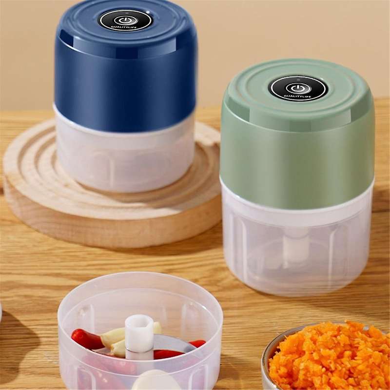 Electric Food Chopper Garlic Crusher Meat Grinder Mini Garlic Press Vegetables Masher Machine USB Ki